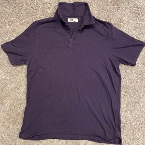 American Giant Slub Polo, Size Large, Color Purple